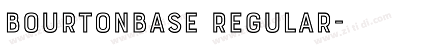 BourtonBase Regular字体转换